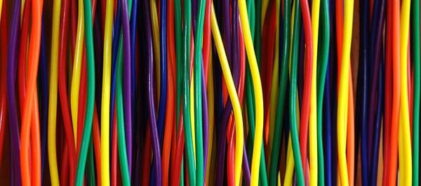 Wires come in many colors, shapes, and uses.