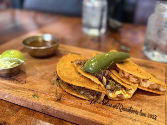 Quesabirria and quesacamaron