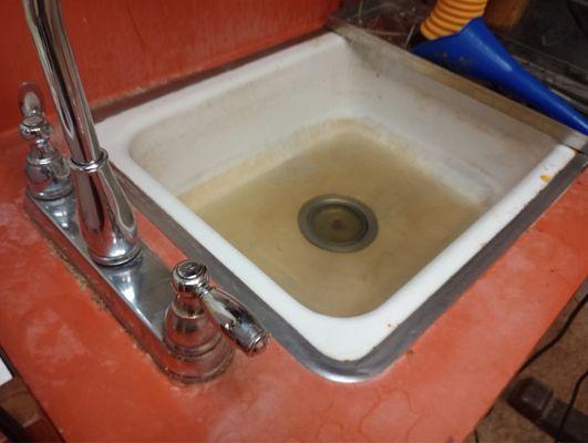 Dirty water in sink?
