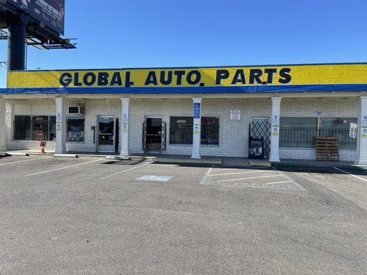 Notary services are inside Global Auto Parts, at the corner of Hammer and Thornton.