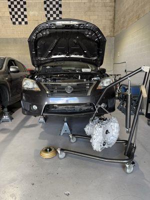 Instalacion de trasmission ya reconstruida