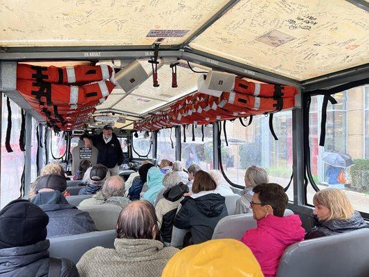 The Captain giving his speech