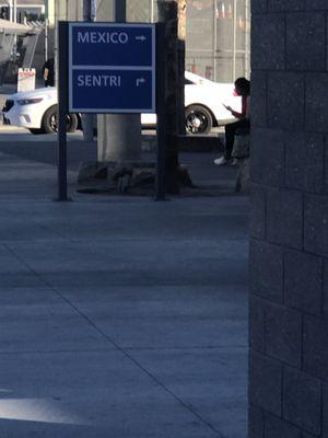 Follow the SENTRI signs