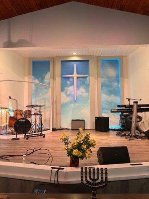 we remodeled the stage B)