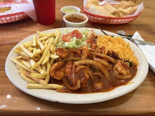 Camarones a la diabla