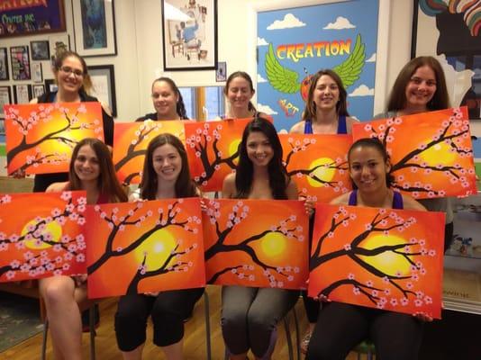 Bachelorette painting party!