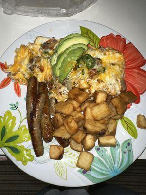 Spicy Poblano Omelette with multiple customization