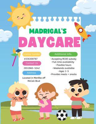Madrigal’s Daycare