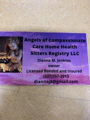 Angels Of Compassionate Care Home Health Sitters Registry