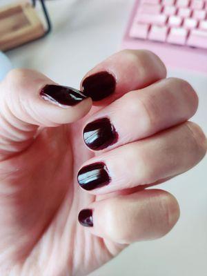 Mani with regular color