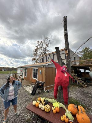 Outside of the store parking lot