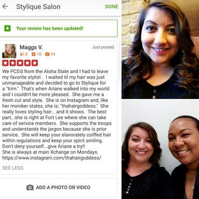 Request a consult at the salon and follow Ariane on Instagram: https://www.instagram.com/thahairgoddess/