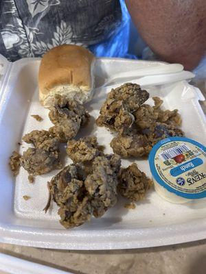 Chicken livers and gizzards. Delicious.