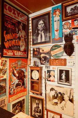 Walls full of rare posters and art work!