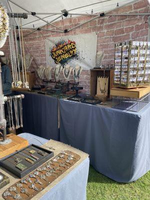 Jewelry made out of watches and computer parts