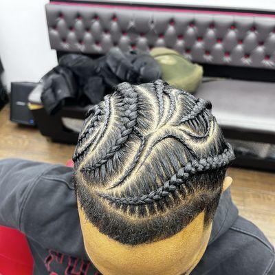 Cornrows braids