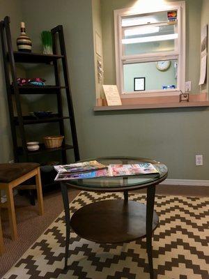 Nice waiting room
