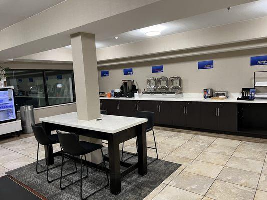 Included breakfast area