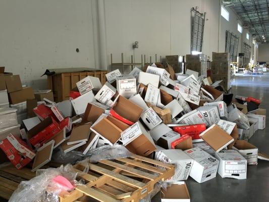 Warehouse Jobs are easy! Our trucks can shred hundreds of boxes each hour.