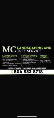 Mc Landscaping and Tree Service