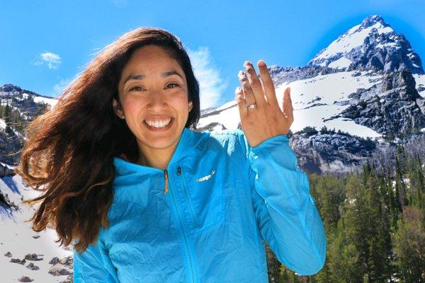 Me right after saying "of course!" My fiancé chose well!