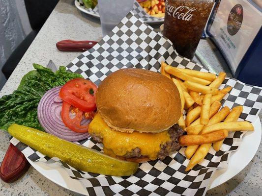 The basic cheeseburger - but a darn good one!!!