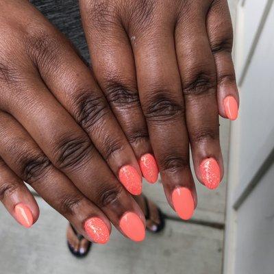 Gel Nails Fullset w/Glitter