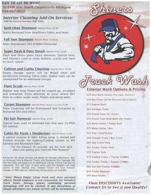 Schedule of Services