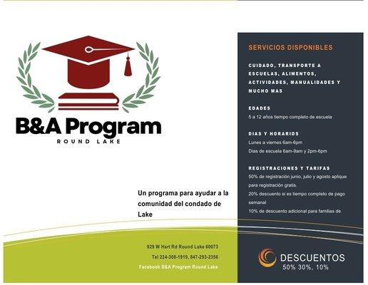 B&A Program Round Lake