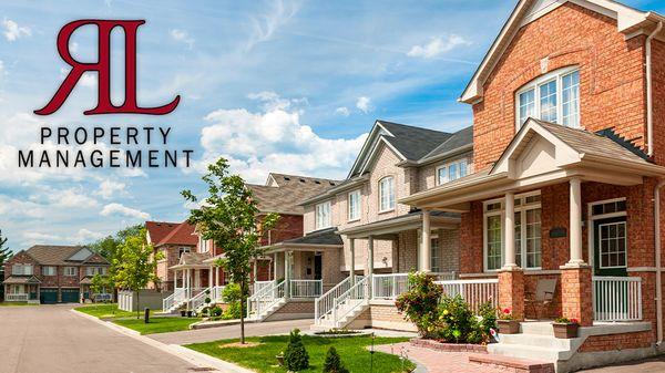 Cover photo of beautiful rental homes with RL Property Management Logo!