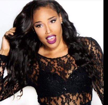 Hair extensions by Dollie