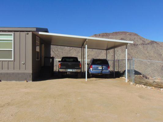 25' x 25' carport, Excellent job, thank you Daniel Rose and the crew at Mohave Shadez. We love it!