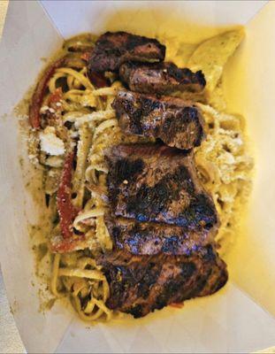 Carne Asada pasta