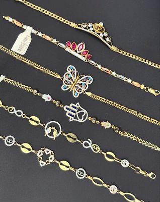 14k gold women's bracelets