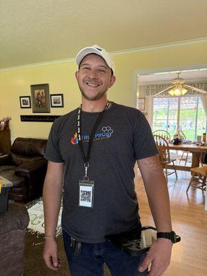 Ty sharing his awesome smile!