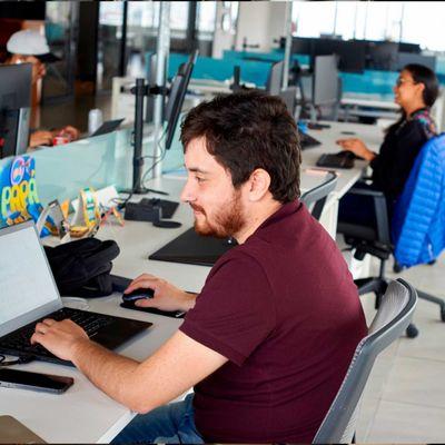 Verndale's team has both hybrid and remote workers, with flexible work spaces for employees