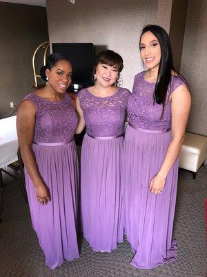 One of our May weddings, Bridesmaids were so beautiful and sweet!