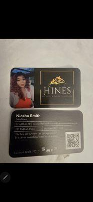 Niosha Smith - Hines