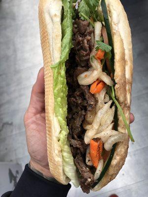 Garlic butter banh mi