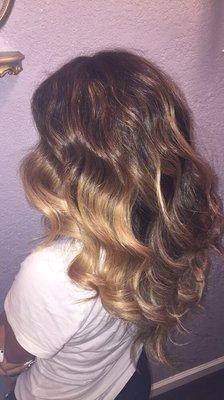 Balayage ombre correction