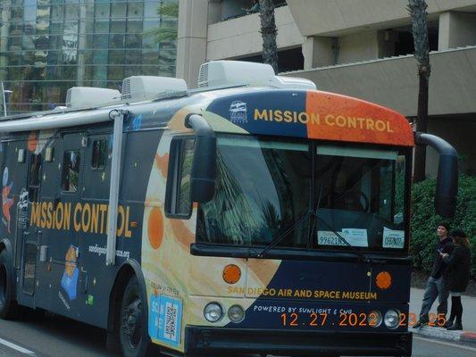 The many floats and the groups which are here in San Diego joined the Holiday Bowl Parade.
