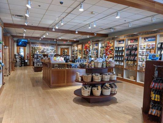 Sales floor at Jerky Outpost, Tanger Outlets, Blowing Rock