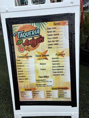 Taqueria Menu