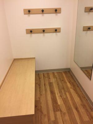 Nice large dressing room.