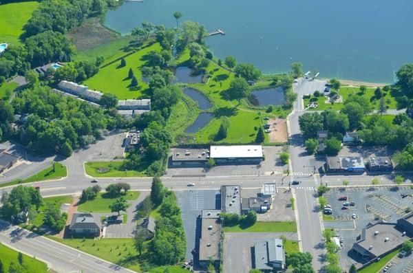 Photo by Ken Siljander 6/8/14 The museum is in the lower left corner of the picture. Nelson Park is at the top.