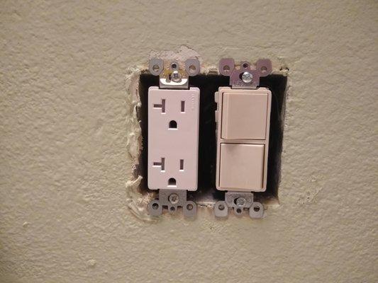 This is what he did and this is how he left it. Is this a completed job to you?