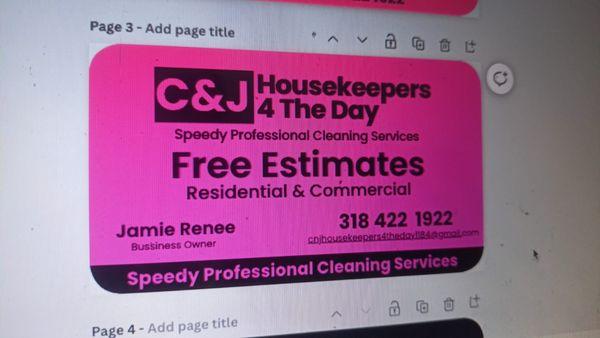 C&J Housekeepers 4 The Day