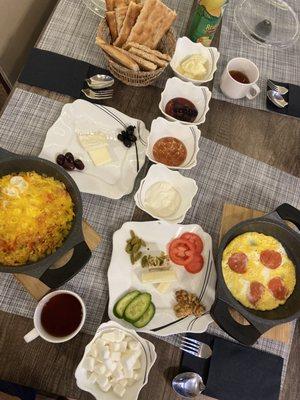 Turkish breakfast, looks yummy