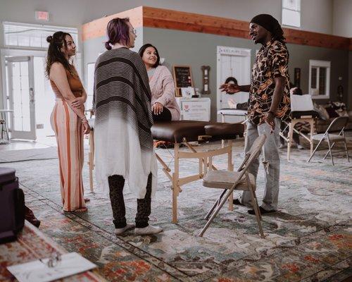 We provide hands on training in our Level 2 Reiki Practitioner training.