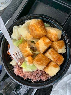Fried Tofu Rice Bowl